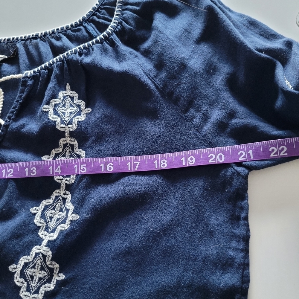 Lucky Brand embroidered peasant top - Picture 5 of 8